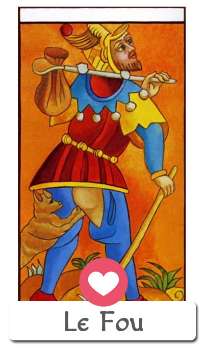 Amour du tarot : le fou