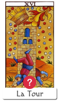 Oui Non lecture du tarot : La Tour