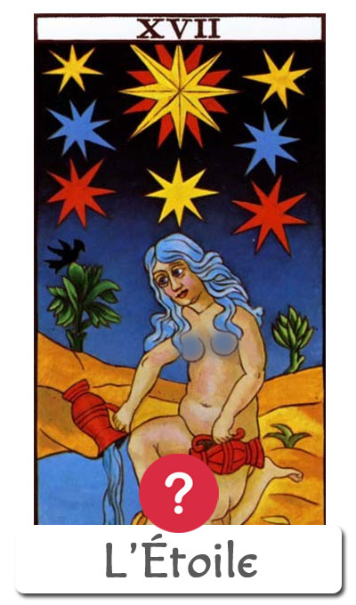 Oui Non lecture du tarot : L'Étoile
