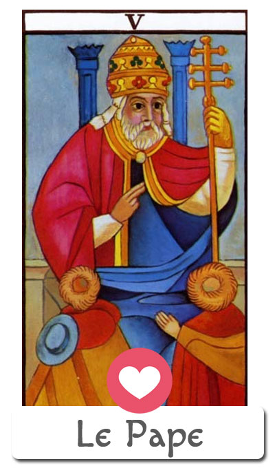 Amour du tarot : le Pape