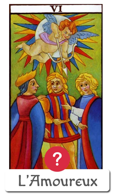 Oui Non lecture du tarot : Les Amoureux