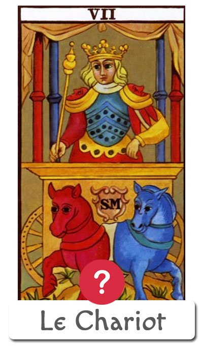 Le Chariot - oui non tarot