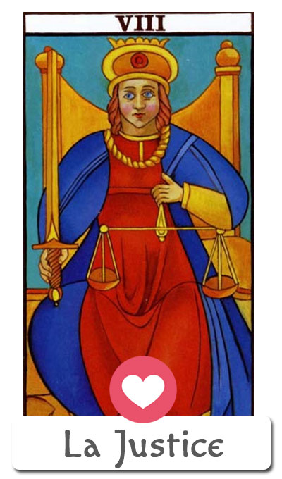 Justice - le tarot de l'amour