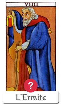 Oui Non lecture du tarot : L'Ermite